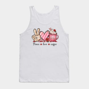 Peace, Love, Coffee Tank Top